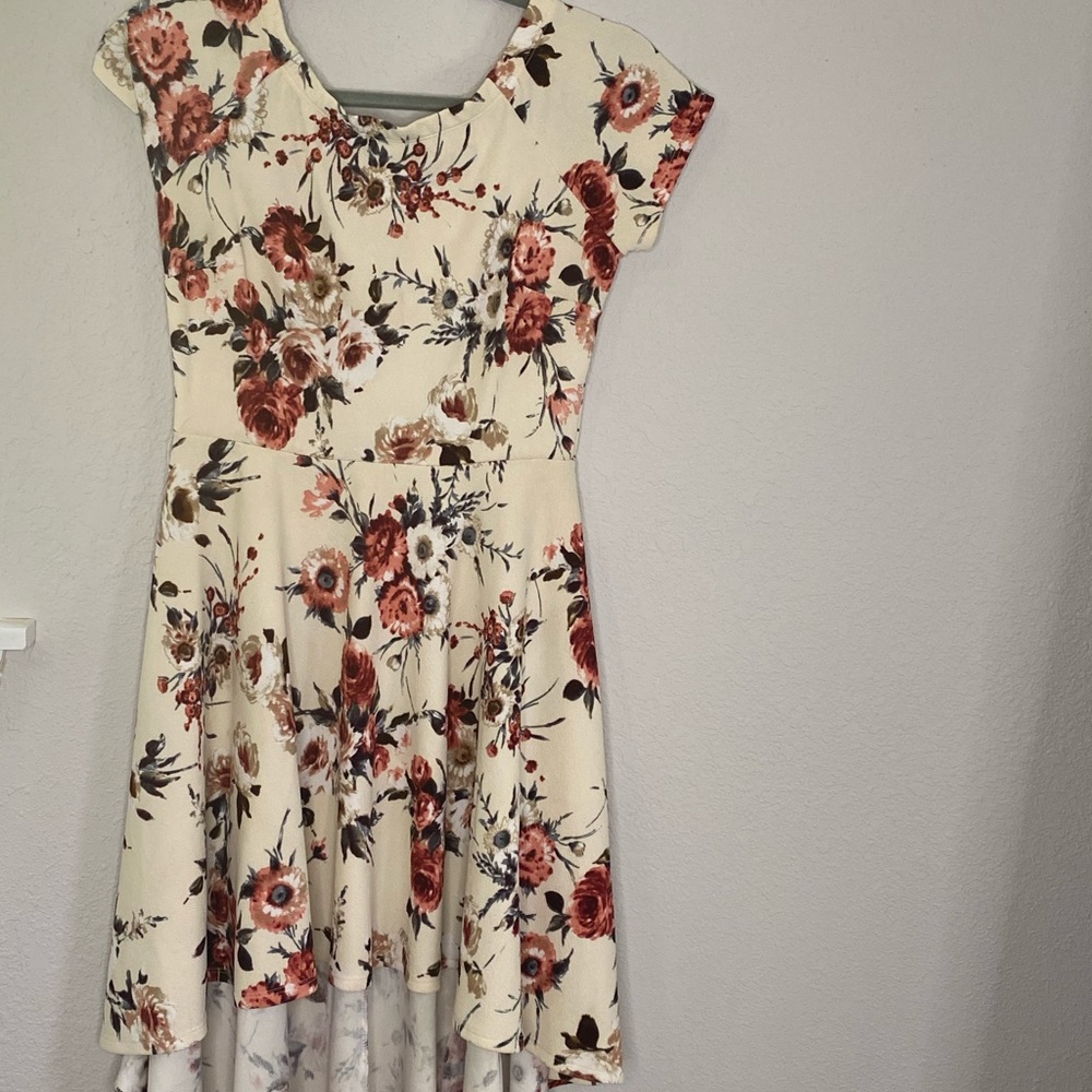 High-Low floral dress